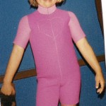 Pink summer wetsuit girl