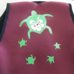 Vest with hand painted Turtles